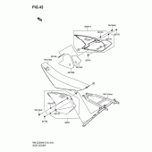 Схема вузла: Бічна кришка для Suzuki RM-Z250