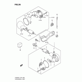 Схема узла: Поворотники для Suzuki TU250