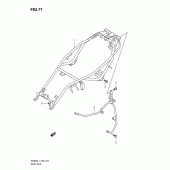 Схема узла: Кронштейн сиденья для Suzuki AN650 Burgman (EU analogue of SkyWave)