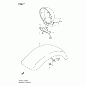 Схема вузла: Кожух фари для Suzuki RV125