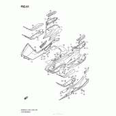 Схема вузла: Панель для ніг для Suzuki AN650 Burgman (EU analogue of SkyWave)