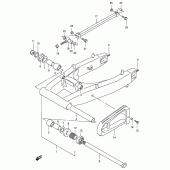 Схема узла: Задний рычаг подвески для Suzuki GSX-R400