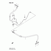 Схема узла: Задний тормозной шланг (An650al1 e24) для Suzuki AN650 Burgman (EU analogue of SkyWave)