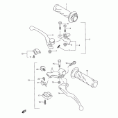 Схема вузла: Ручки керма для Suzuki GSX-R600