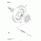 Схема узла: Переднее колесо для Suzuki VL1500 Boulevard C90T B.O.S.S
