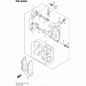 Схема узла: Передний тормозной суппорт для Suzuki RM-Z450