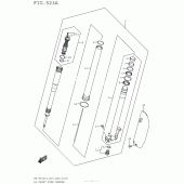 Схема вузла: Lh Front Fork Damper для Suzuki RM-Z250