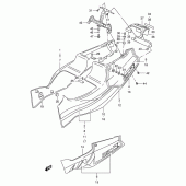Схема узла: Боковые панели (Model m) для Suzuki GSX-R400