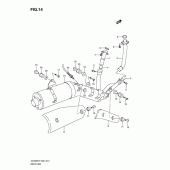 Схема вузла: Вихлопна система для Suzuki DL650 V-Strom