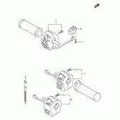 Схема вузла: Пульт керування рульовим для Suzuki VS1400 Intruder 1400