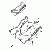 Схема вузла: Бічні панелі (Model) для Suzuki DR650 DR650RS