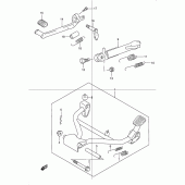 Схема узла: Подставка для Suzuki GSX1200