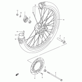 Схема вузла: Переднє колесо Suzuki DF200