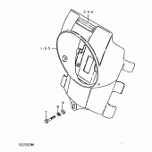 Схема вузла: Кожух фари для Suzuki TS250