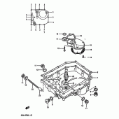 Схема узла: Поддон картера (Model l) для Suzuki GSX-R750
