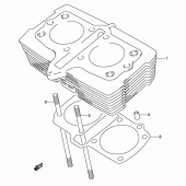 Схема вузла: Циліндр для Suzuki GS500