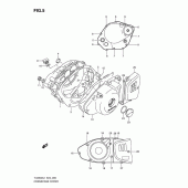 Схема узла: Крышки картера для Suzuki TU250