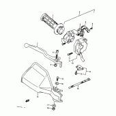 Схема узла: Правый пульт управления рулевой для Suzuki DR650 DR650R