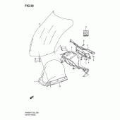 Схема вузла: Приладова панель для Suzuki AN400 Burgman (EU analogue of SkyWave)