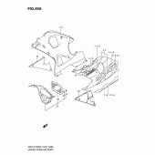 Схема узла: Нижний обтекатель (Gsx-r1000k2) для Suzuki GSX-R1000