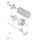 Схема вузла: Зчеплення для Suzuki SV650
