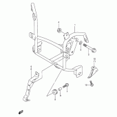 Схема вузла: Cowling brace (Gsf600st/sut/sv/suv/sw/suw/sx/sux) для Suzuki GSF600 Bandit S