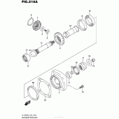 Схема вузла: Вторинна передача для Suzuki VL1500 Boulevard C90 BOSS
