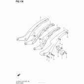 Схема вузла: Rear Frame (Vl1500Bl4 E03) для Suzuki VL1500 Boulevard C90