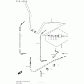 Схема вузла: Кермо & Тросики для Suzuki AN650 Burgman (EU analogue of SkyWave)