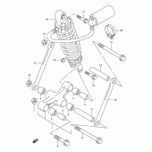 Схема вузла: Важіль прогресії для Suzuki GSX750 Katana