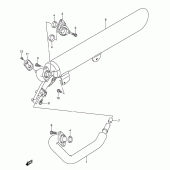 Схема вузла: Вихлопна система Suzuki VL250 Intruder LC
