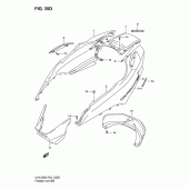 Схема вузла: Бічні панелі (Model k6) для Suzuki UH125 Burgman
