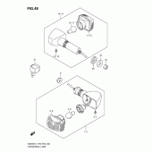 Схема вузла: Поворотники (Gs500h p28) для Suzuki GS500