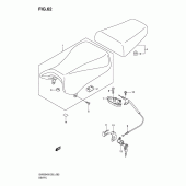 Схема узла: Сиденье для Suzuki SV650