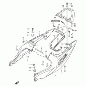 Схема узла: Задний подседельный обтекатель (Sv1000k5/u1k5/u2k5) для Suzuki SV1000