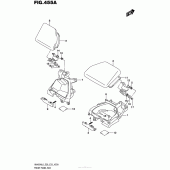 Схема вузла: Передній бардачок для Suzuki AN400 Burgman (EU analogue of SkyWave)