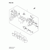 Схема узла: Задний тормозной суппорт (Sv650sul1 e24) для Suzuki SV650