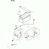 Схема узла: Аккумулятор для Suzuki UH125 Burgman