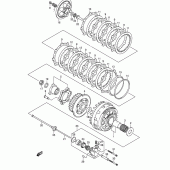Схема вузла: Зчеплення для Suzuki SV1000