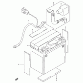 Схема вузла: Акумулятор для Suzuki DR-Z250