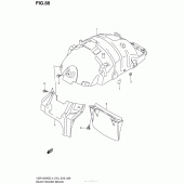 Схема вузла: Задній підкрилок Suzuki VZR1800 Boulevard M109R BOSS