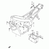 Схема вузла: Рама (Model k4) для Suzuki GS500