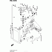 Схема узла: Патрубок системы охлаждения (Vl1500Tl7 E03) для Suzuki VL1500 Boulevard C90T B.O.S.S