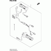 Схема вузла: Ручки з підігрівом (Опція) для Suzuki AN650 Burgman (EU analogue of SkyWave)
