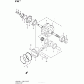 Схема вузла: Колінчастий вал & Поршень для Suzuki AN400 Burgman (EU analogue of SkyWave)