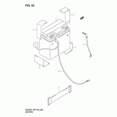 Схема узла: Аккумулятор для Suzuki GZ250 Marauder
