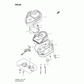 Схема узла: Спидометр (Sv650sl1 e2) для Suzuki SV650