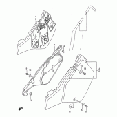 Схема вузла: Бічні панелі (Model k/l/m) для Suzuki RM250