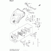 Схема узла: Задний фонарь (Стоп-сигнал) (Gsx1300Ral4 E03) для Suzuki GSX1300 Hayabusa