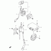Схема вузла: Електроустаткування для Suzuki DR650 DR650SE
